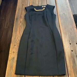 Black and gold dress